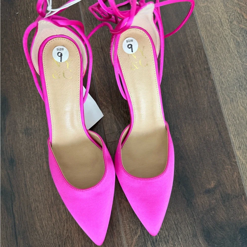 New York & Company Pink Stiletto Heels - Picture 1 of 3